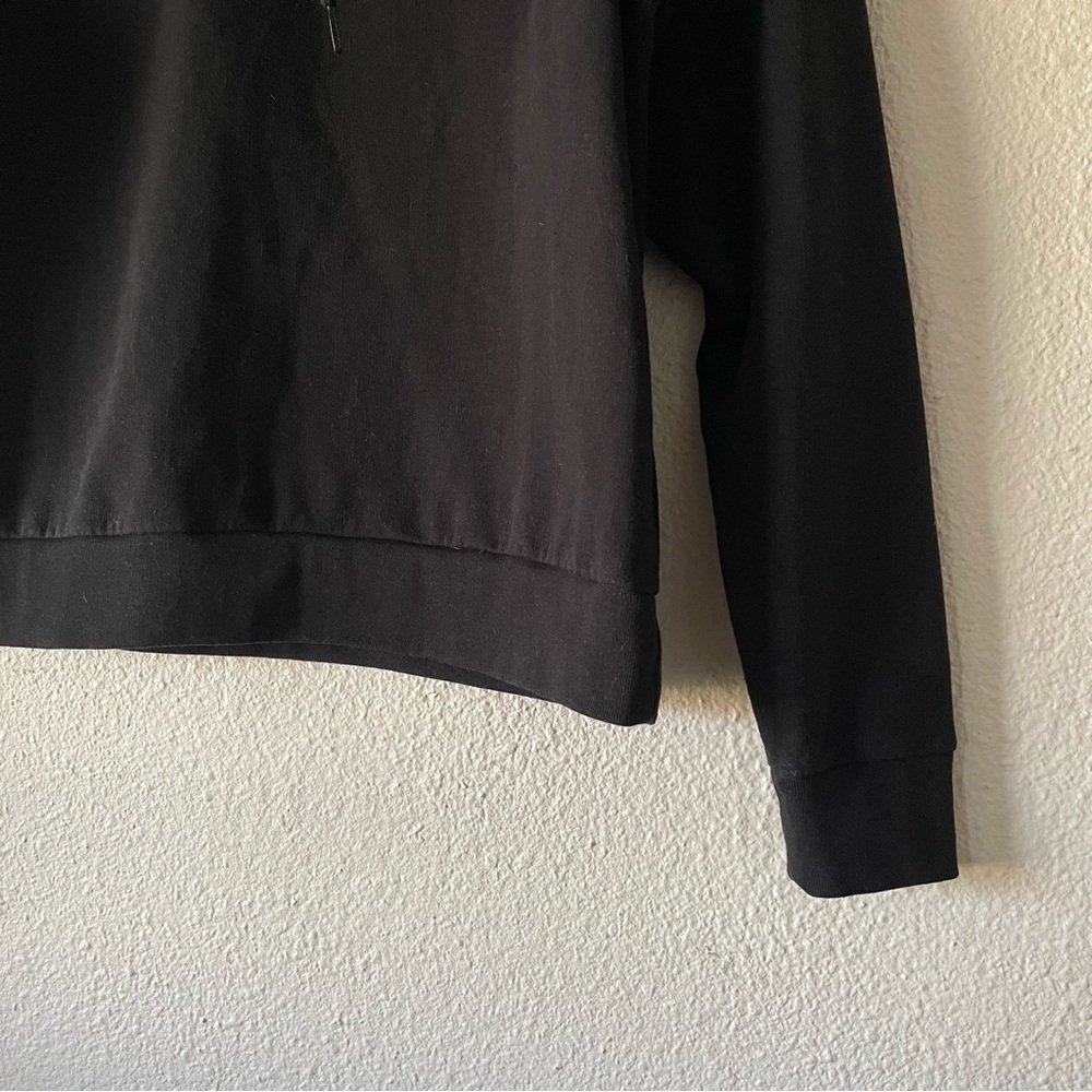 PINK Victoria’s Secret Everyday Cowl Neck Pullover Sweater Womens S Black Lounge - Picture 7 of 14